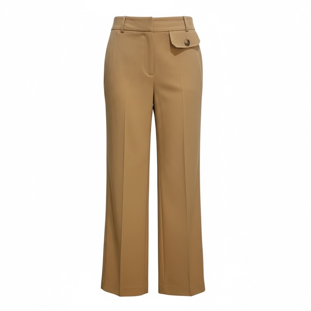 Topshop Tan Women's Wide Leg Trousers